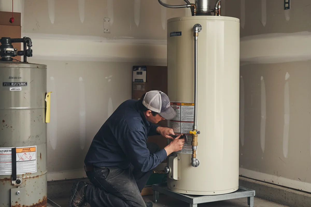 Water heater and shutoff valve replacement in Meadville